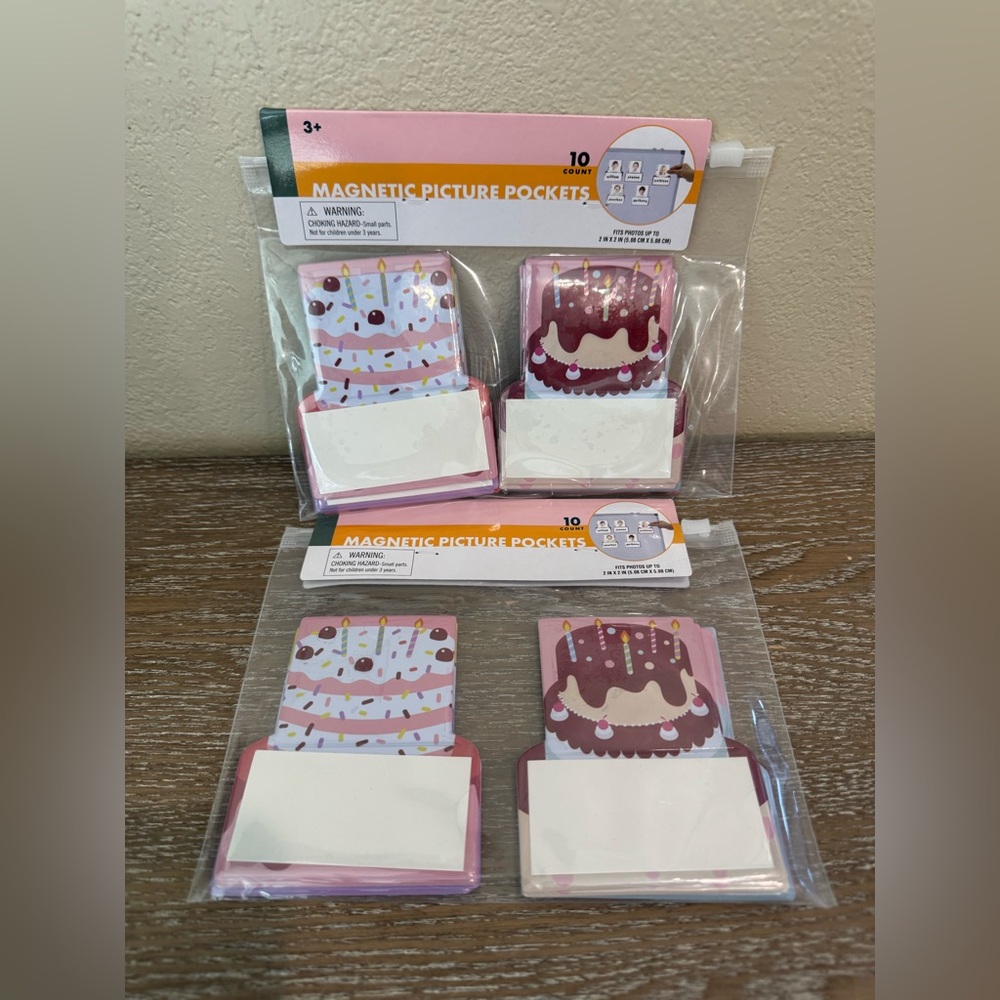 Target Bullseye Dry Erase Magnets Birthday Cake 20 ct total